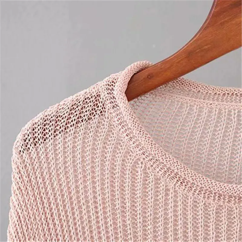 Uniwim Plus Size Knit Shirt For Women Long Sleeves Round Collar Minimalism Knit Sweater Large Size Quality Looser Early Autumn New Tops